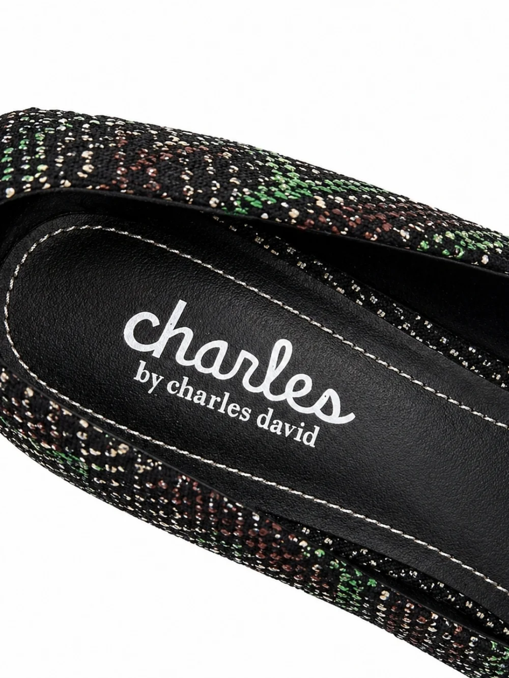 Charles by Charles David Pointed Toe Stiletto Pumps 8.5 Textured Tweed Heels